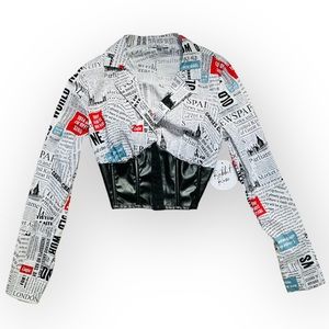 Rabbit Rose Corset long sleeve top